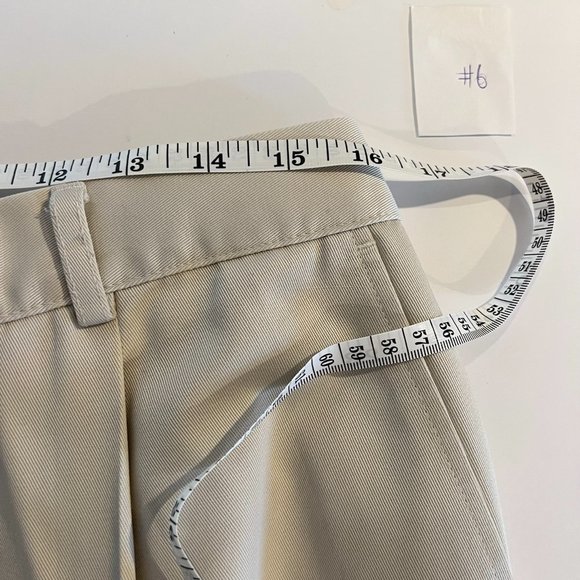 LL Bean Vintage Bayside Wrinkle Free Pleated Twill Cotton Pants w/ Comfort Waist - Picture 8 of 10